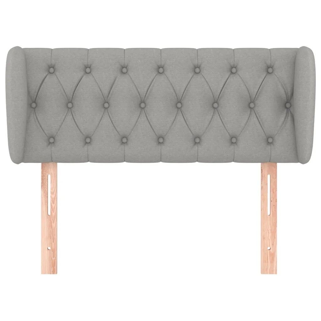 Testiera ad Orecchio Grigio Chiaro 93x23x78/88 cm in Tessuto 3117462