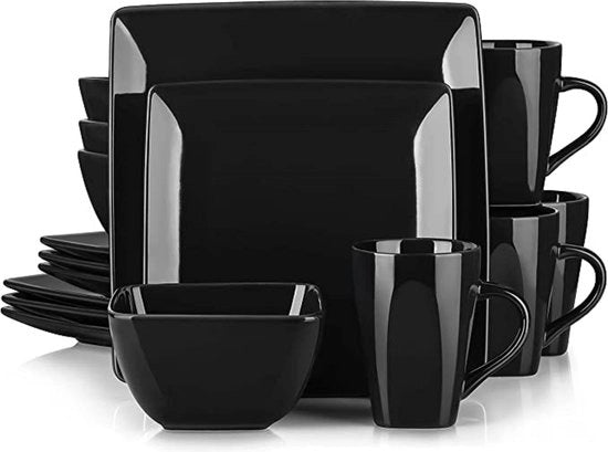 Set di servizio per zuppe, grande set di piatti per insalata, ciotola per zuppe profonda, resistente al magnetron, sicuro in forno a microonde, lavabile in dishwasher