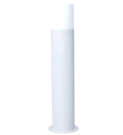 PALO LAMPIONCINO DA TERRA ATTACCO E27 DA ESTERNO IP54 - LAMPADA DA GIARDINO DESIGN MODERNO IN ALLUMINIO BIANCO