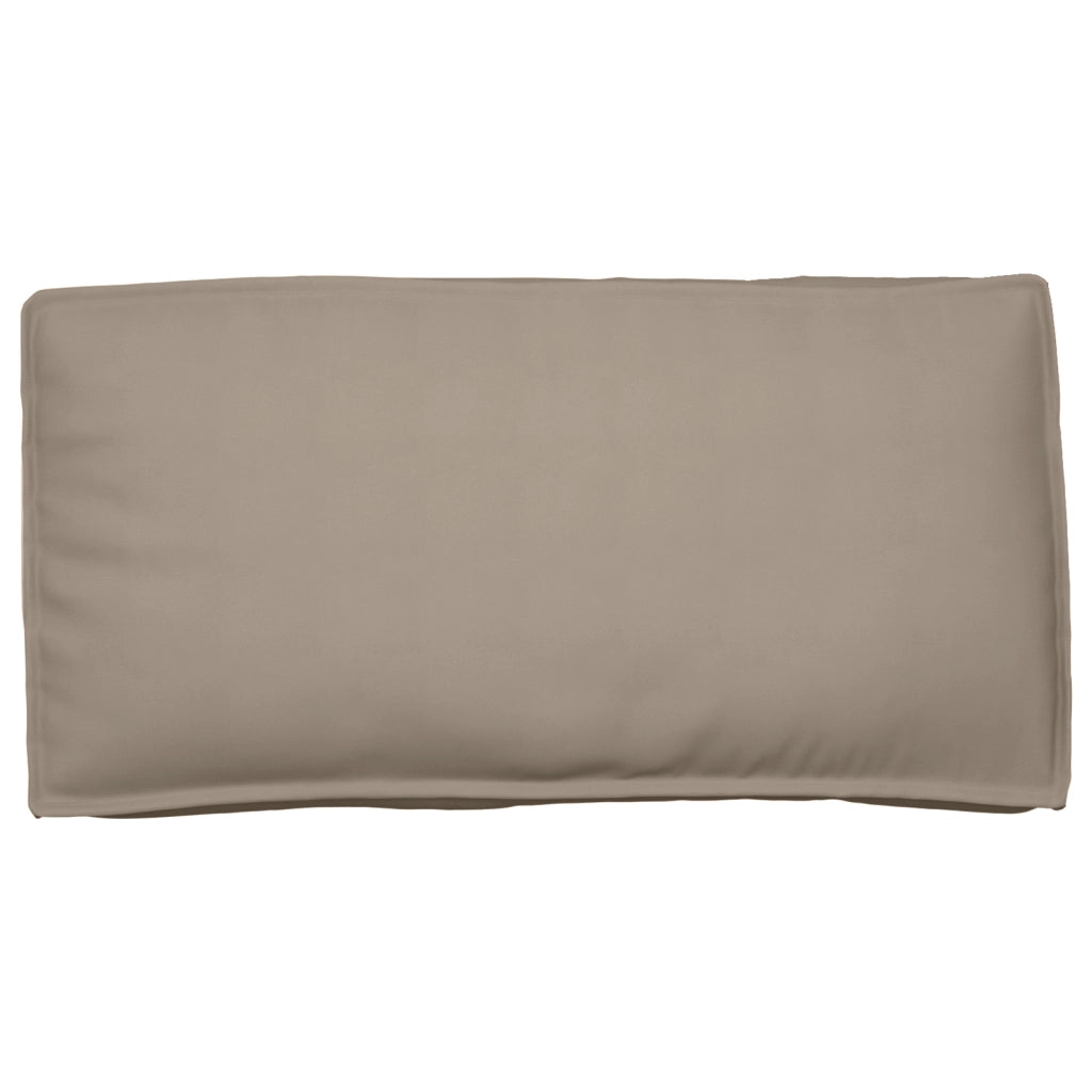Cuscino per pallet per sedia/schienale Tortora 120x60x12 cm Tessuto Oxford