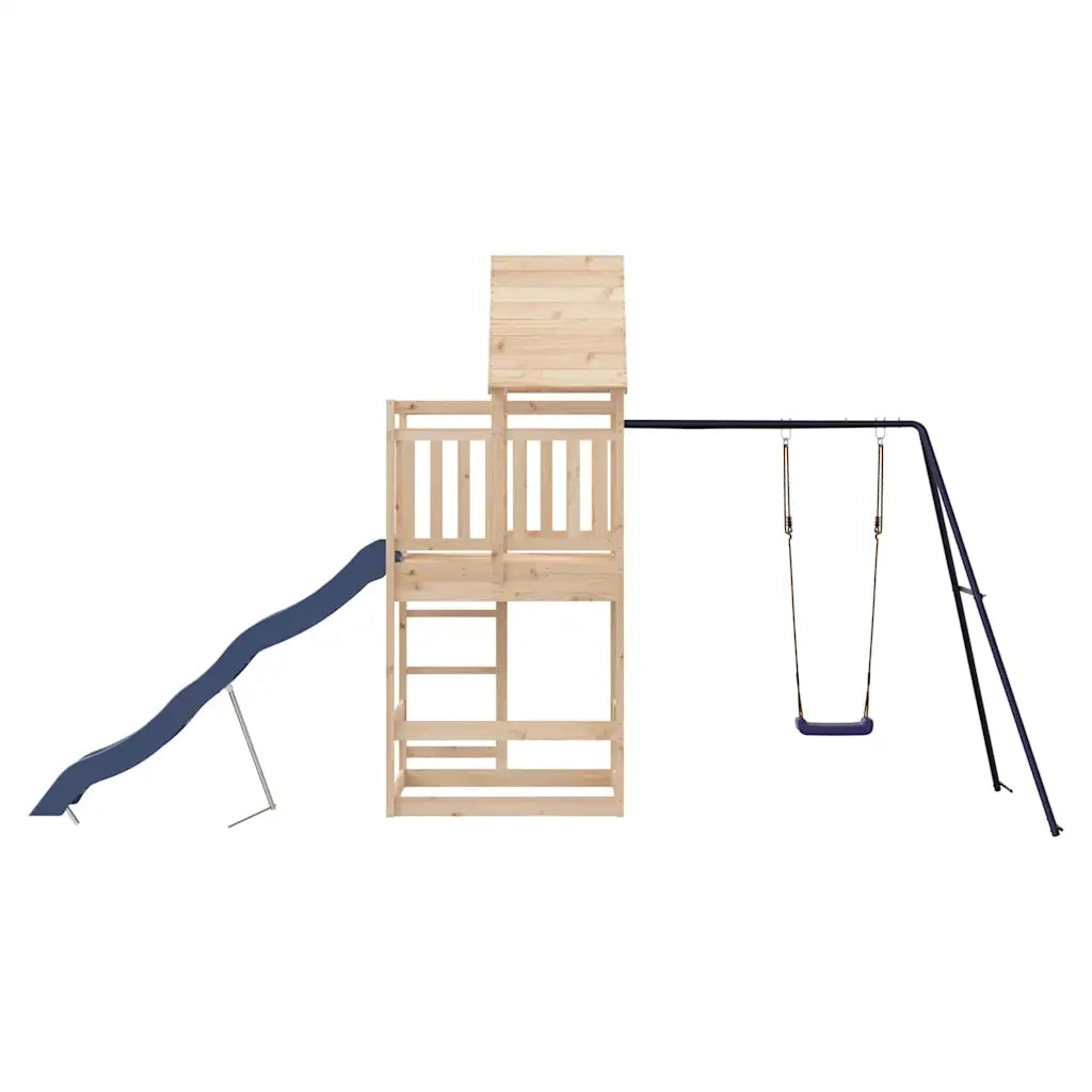 Set da Gioco da Esterno in Legno Massello di Pino 3157015
