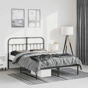 Giroletto con Testiera in Metallo Nero 150x200 cmcod mxl 81618
