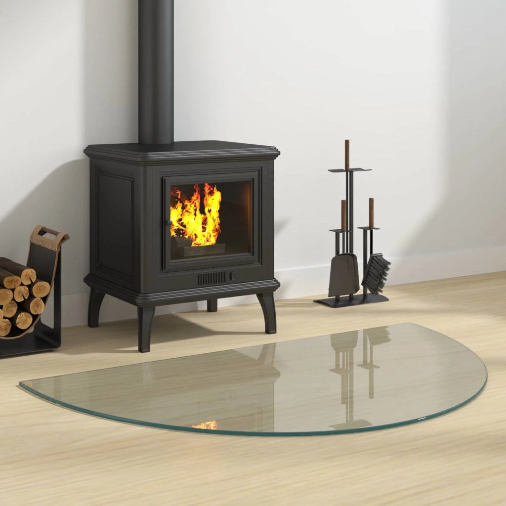 Piastra in vetro per camino Trasparente 1000 x 600 mm Vetro CFW6627173