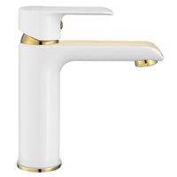 Rubinetto Da Lavabo Rea Bloom White Gold Low