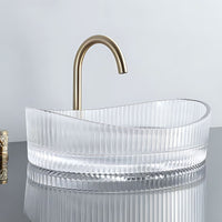 Lavabo Da Appoggio Rea Harper Transparent