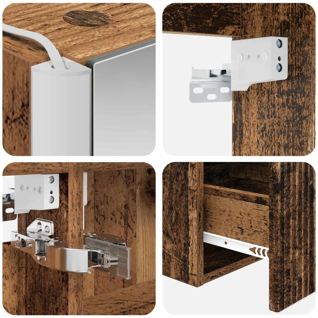 Set di Armadi da Bagno 5 pcs Legno antico Legno ingegnerizzato 3406493