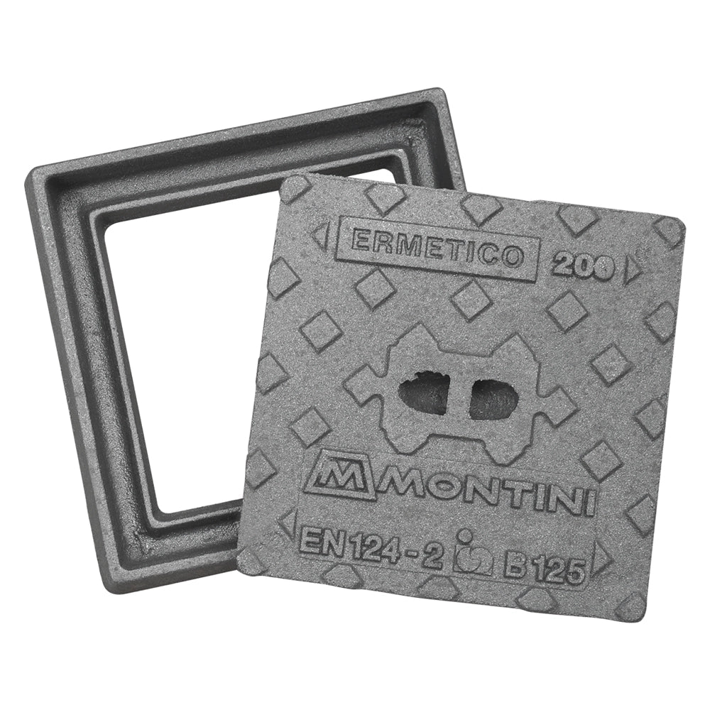 Chiusino Montini in Ghisa B125 Ermetico 5 kg 20 X 20 cm