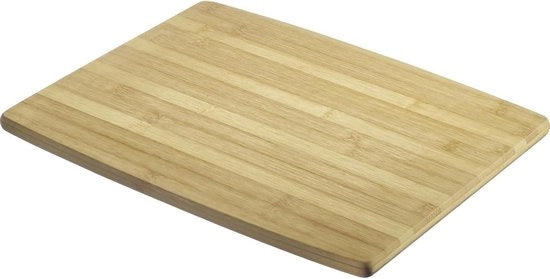 Piatto da cucina per tagliare e affettare - tavolo da taglio robusto in legno - ideale per servire - bambù - 50 x 35cm