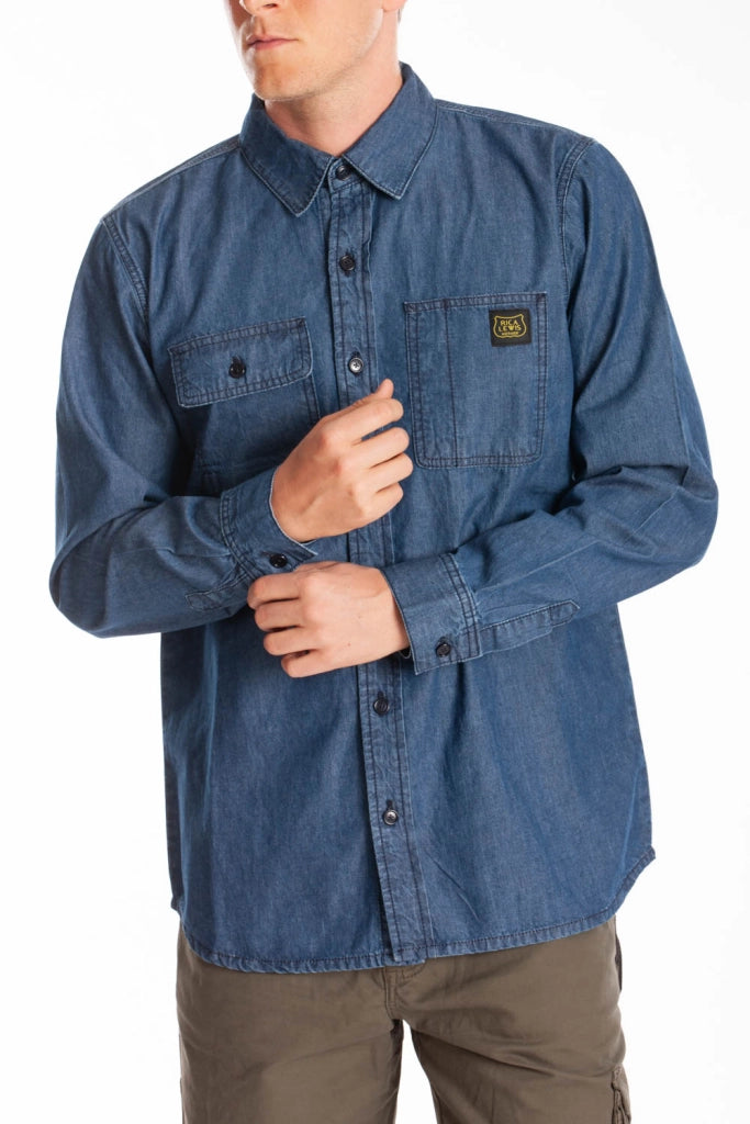 CAMICIA IN DENIM DA LAVORO 'MATT RICA LEWIS Tg. L - RICA LEWIS