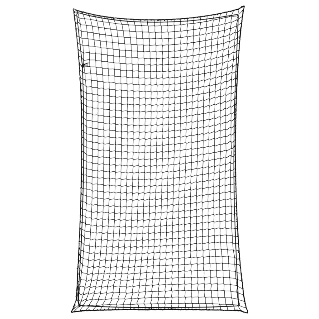 Rete per rimorchio telo di fissaggio del carico portapacchi con corda elastica 3,5 x 2 m PP nero 02_0042201