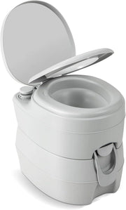 20L Toilette Portatile con Serbatoio d'Acqua Rimovibile a Maniglia, WC Chimico Comodo per Campeggio, Water Portatile per Adulti e Anziani, Supporto Carico 150kg, 45 x 40 x 42 cm