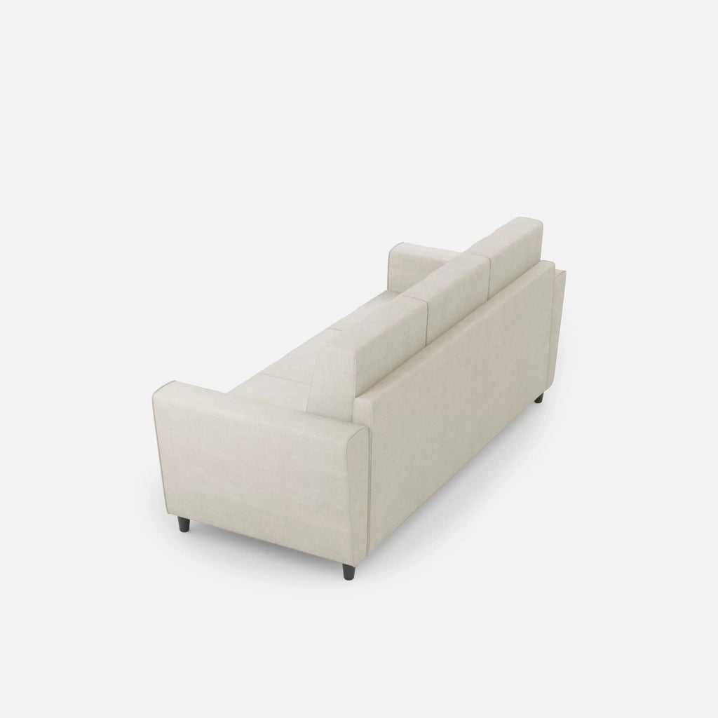 Divano yasel 3 posti (tre sedute da 60cm) misure esterne l.212cm | latte - Mobili 2G