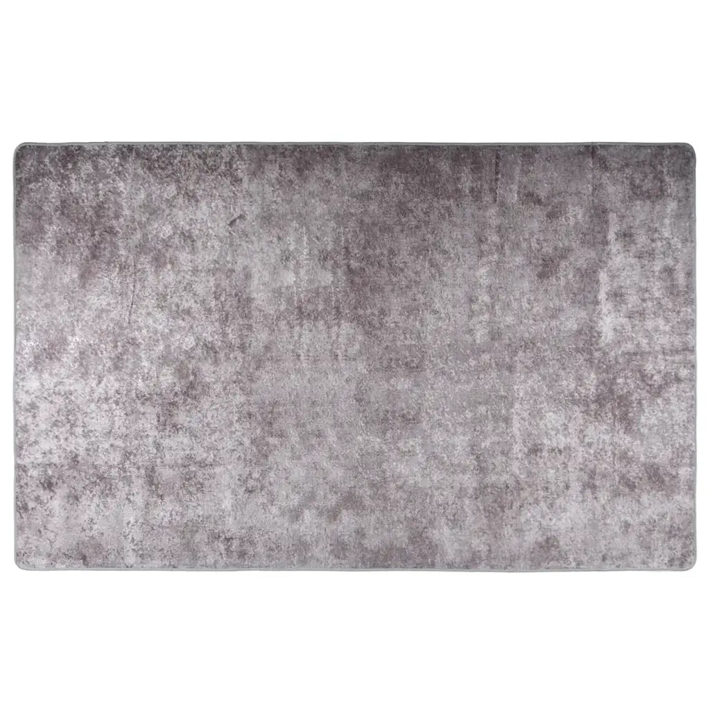 Tappeto Lavabile 160x230 cm Grigio Antiscivolo cod mxl 78141