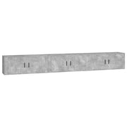Mobile TV multimediale da parete mensola TV credenza TV per sala da pranzo soggiorno camera da letto 3 pezzi 100 x 34,5 x 40 cm grigio 02_0029034