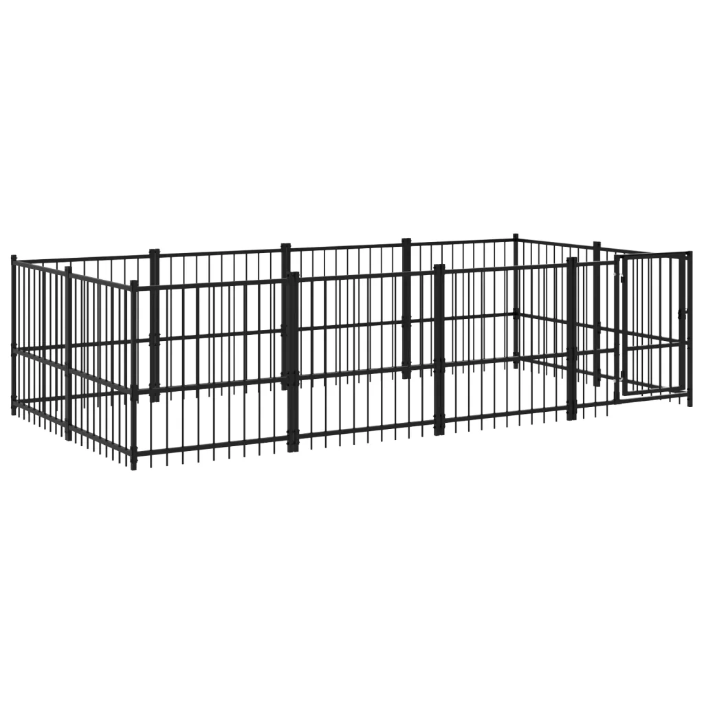 Gabbia per Cani da Esterno in Acciaio 7,51 mÂ² cod mxl 37570