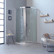 Box doccia semicircolare 80x80 trasparente