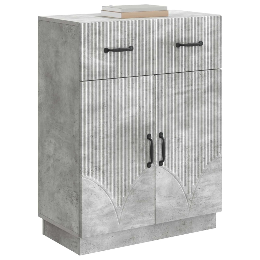 Credenza Grigio Cemento 66 x 34,5 x 87 cm Legno ingegnerizzato