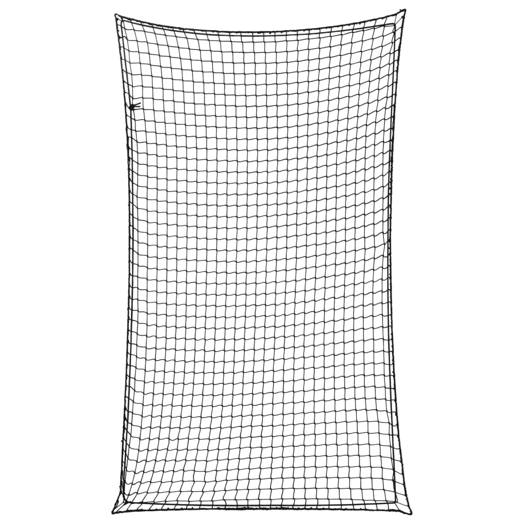 Rete per rimorchio copertura per fissaggio carico portapacchi con cordino elastico 2,1 x 1,25 m PP nero 02_0042177