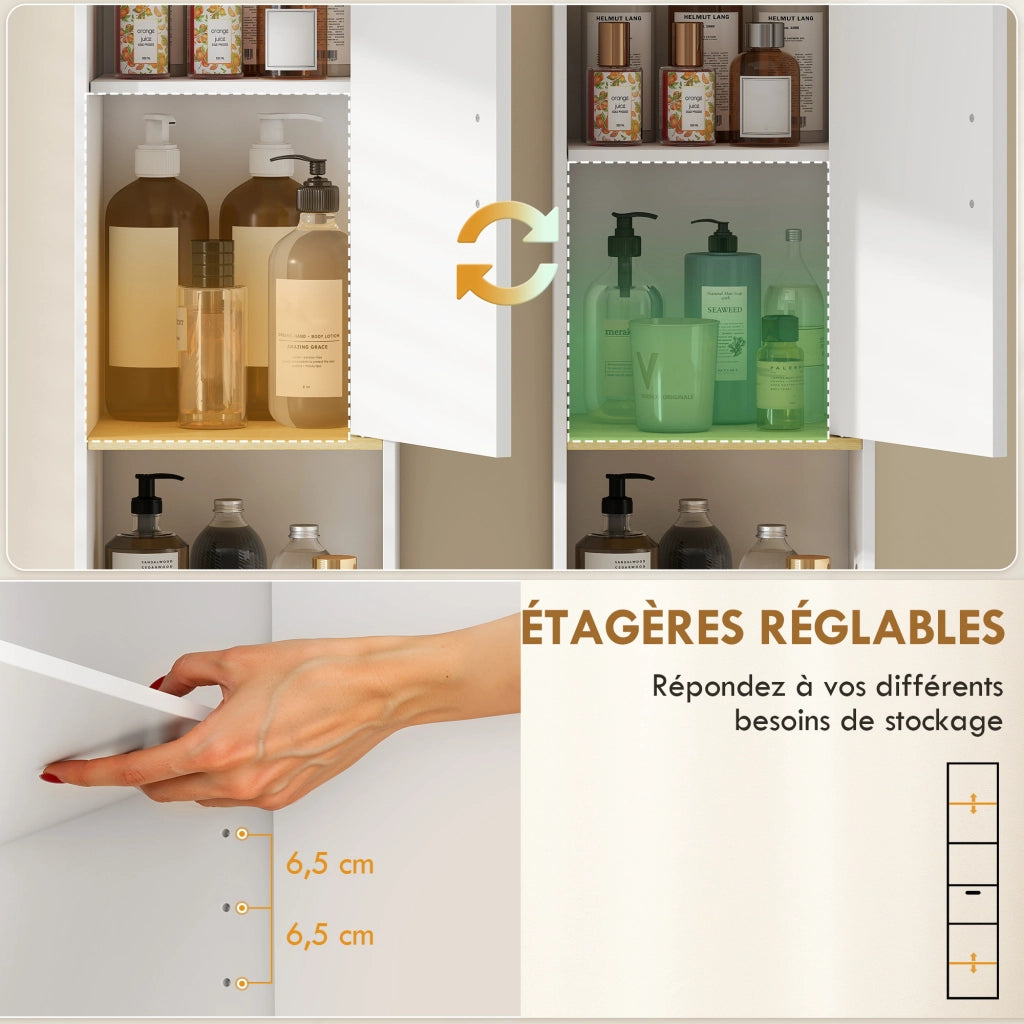 Mobile bagno colonna ¨C zephmum ¨C bianco 30x30x