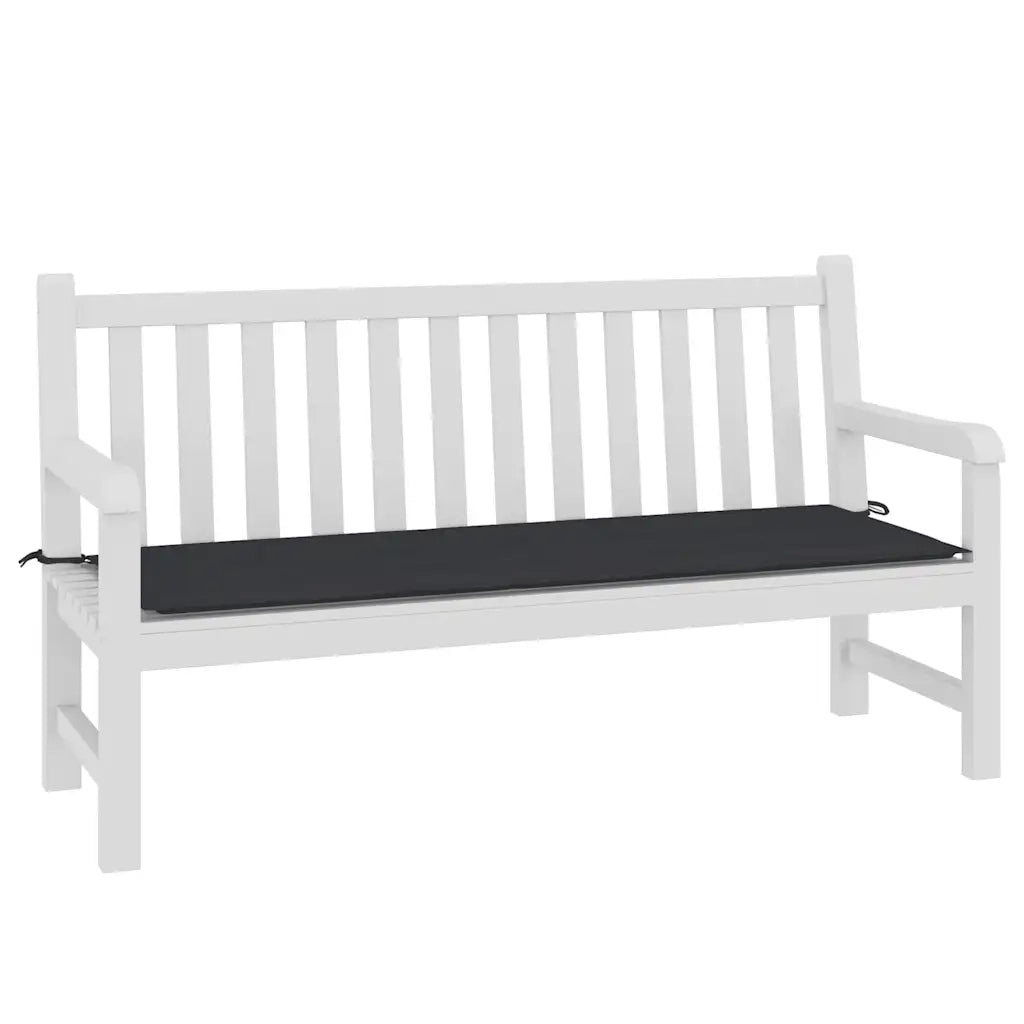 Cuscino per Panca Nero 150x50x4 cm in Tessuto Oxford 47619