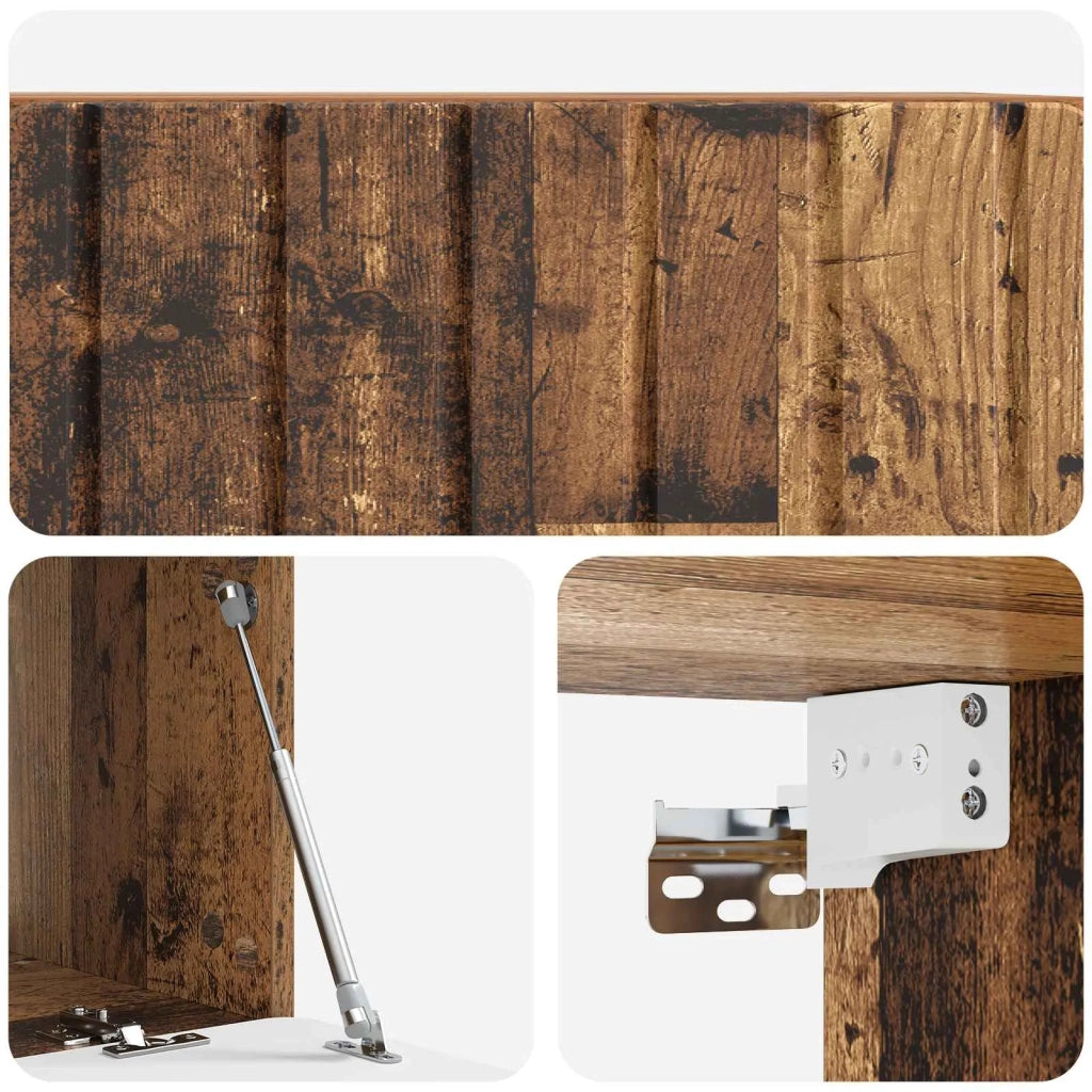 Mobile Porta TV da Muro Legno antico 78,5 x 41 x 30 cm