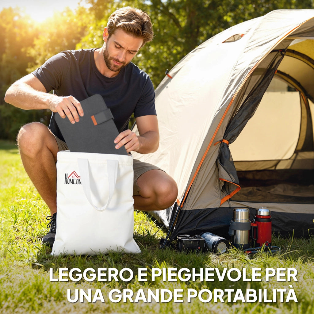 Caricabatteria Solare Pieghevole 36W con USB-C ¨C zephmum ¨C Grigio IP67 ETFE