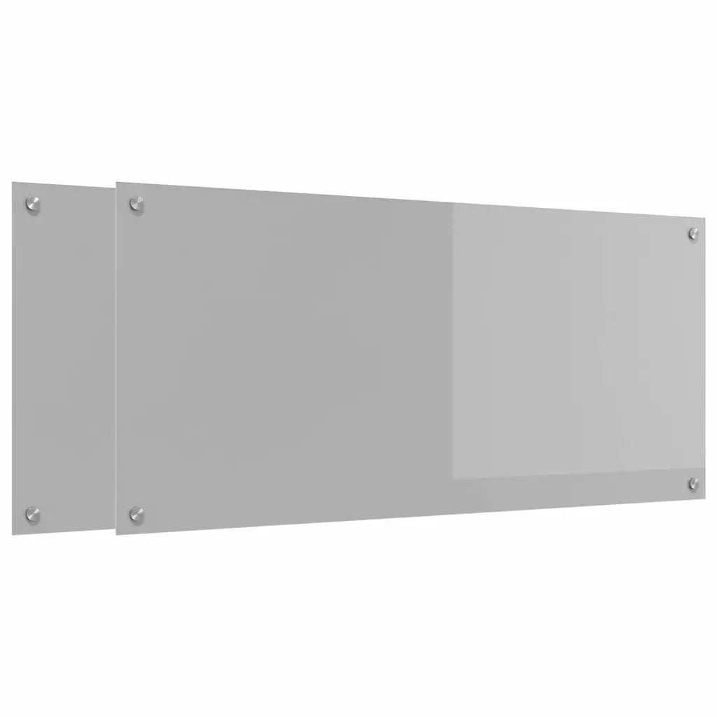 Schienale da cucina 2 pcs Grigio chiaro 110 x 50 cm 3415501