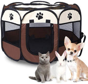 Hok per cani e conigli 81 x 45 cm - Opvouwabile - Portatile - Per animali domestici - Utilizzo indoor/outdoor - Sicuro per animali domestici - Casa per animali
