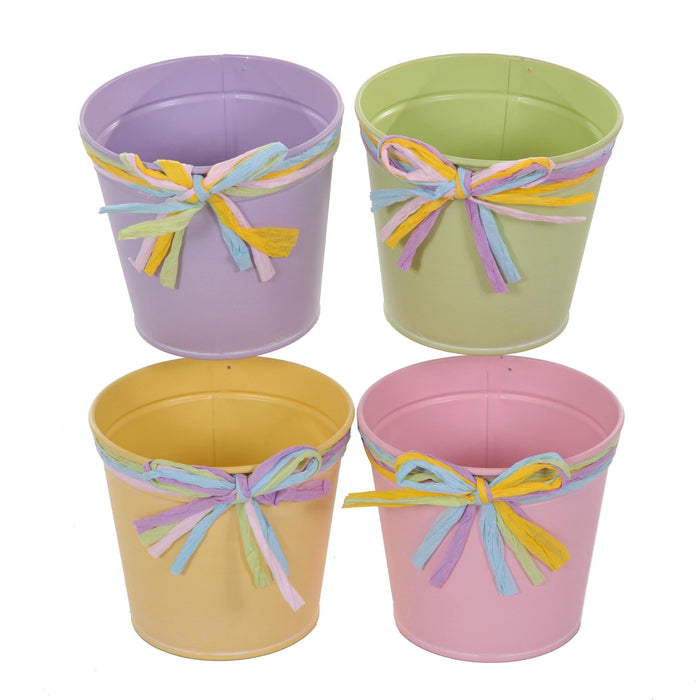 Set 6 Contenitori Decorativo Linea Rafia Larghezza 12 cm