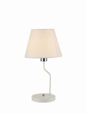 Lampada da tavolo Candellux York bianca 1xE14 44cm