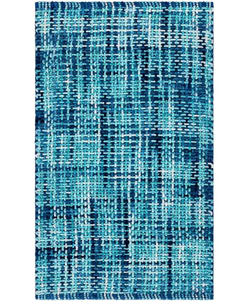 Tappeto bagno CRAZY BLU cm.50x80 in micorfibra misto cotone, morbido antiscivolo lavabile in lavatrice, tappetino lavello sanitari