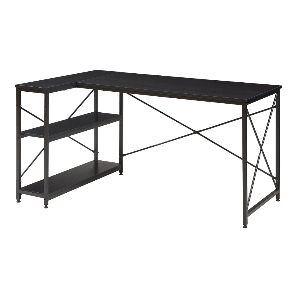 Scrivania/Tavolo da lavoro 137 x 88 x 75 cm Nero 03_0009065