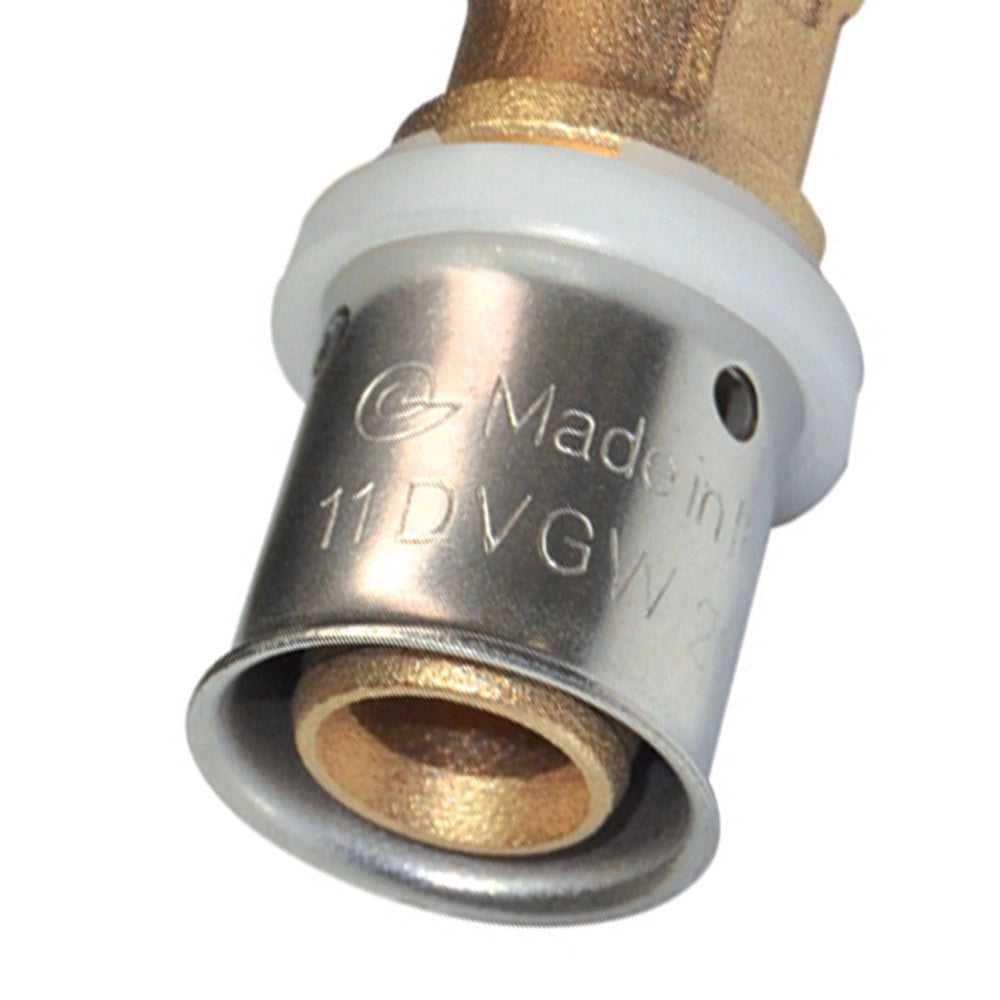 Raccordo a tee femmina diam.1/2x20 a pressare per multistrato