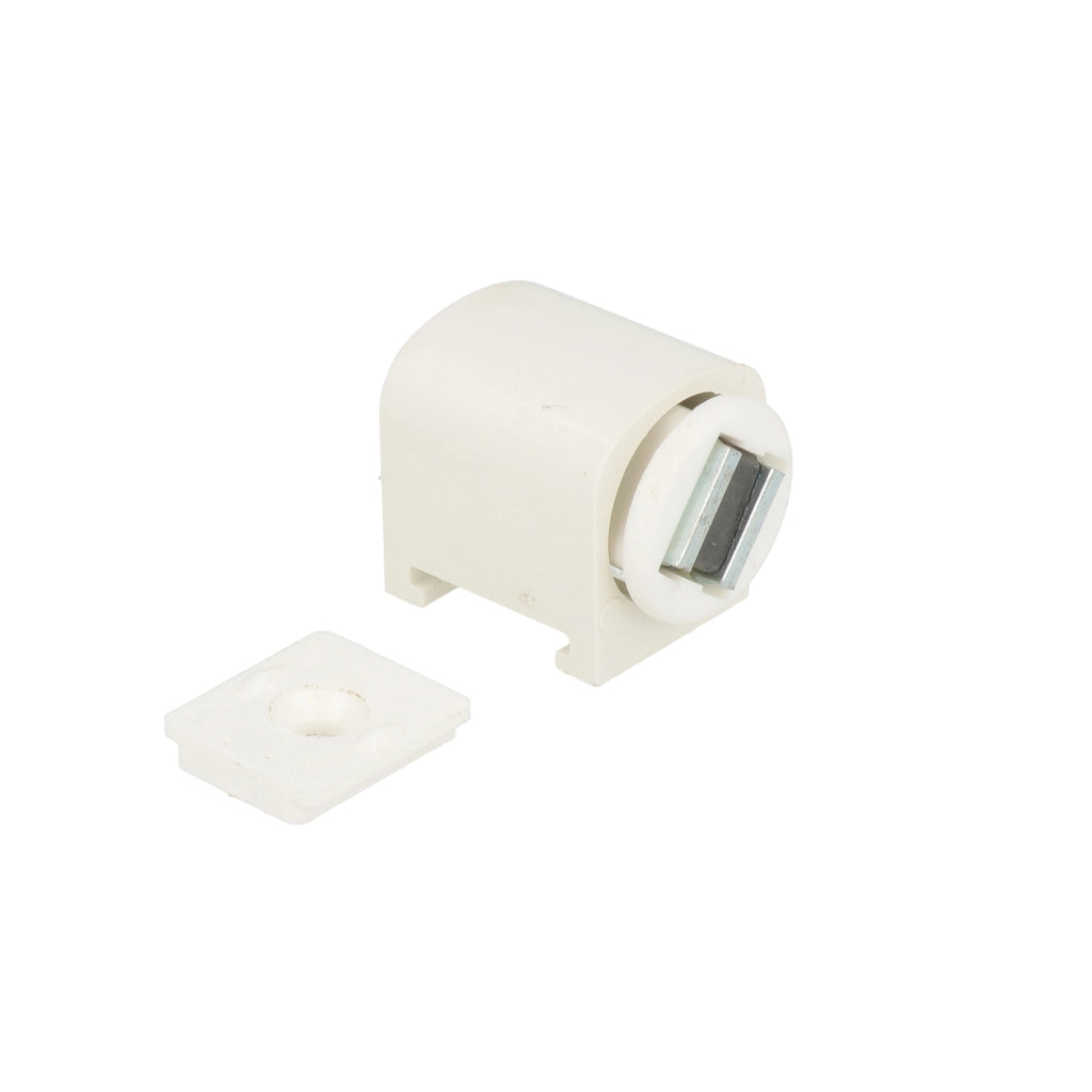 Chiusure magnetiche con basetta - forza 6 kg. - bianco - 2 pz.