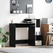Scrivania Rovere Nero 106 x 41 x 88.5 cm Legno multistrato 869467