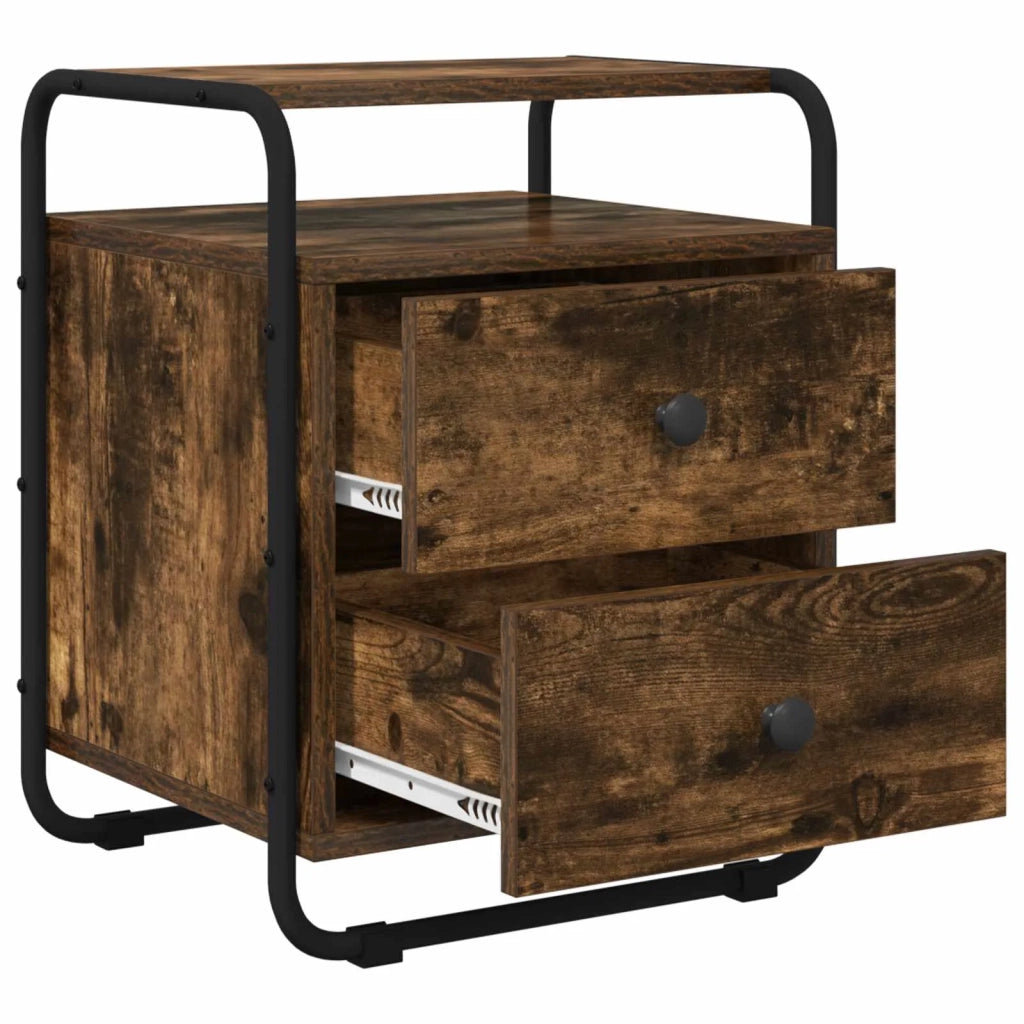 Armadio da Notte Rovere Fumo Legno ingegnerizzato 8007627
