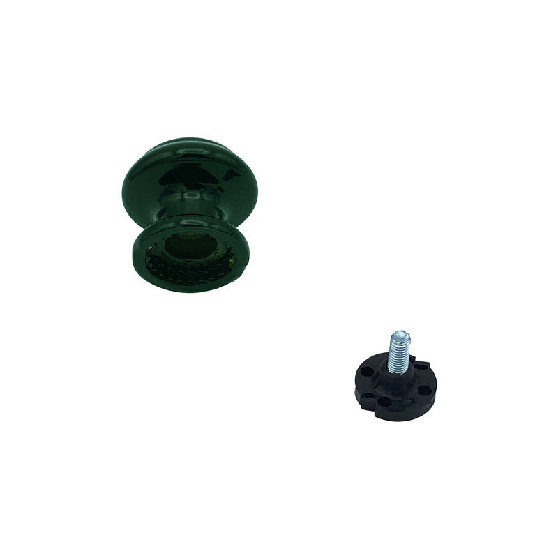 Pomolo fisso per porta SAGUATTI 878/60SB in alluminio verde lucido