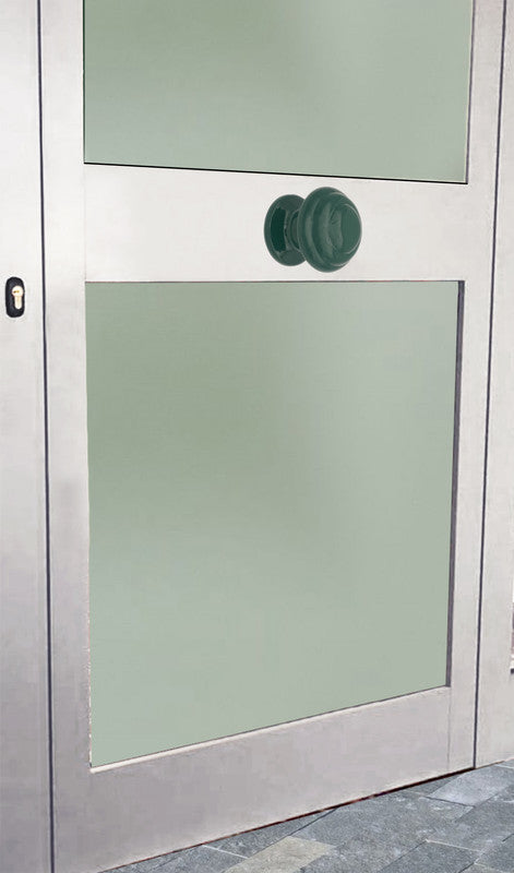 Pomolo fisso per porta SAGUATTI 878/70SB in alluminio verde lucido