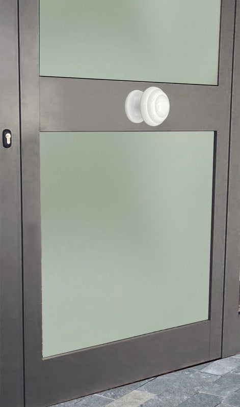 Pomolo fisso per porta SAGUATTI 878/70TB in alluminio bianco lucido