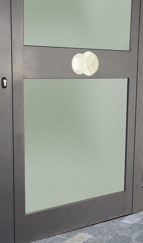 Pomolo fisso per porta SAGUATTI 878/80KB in alluminio bianco lucido