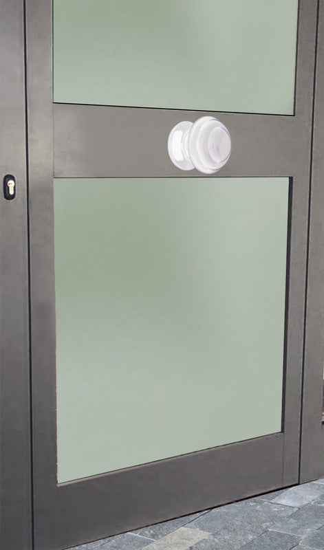 Pomolo fisso per porta SAGUATTI 878/80TB in alluminio bianco lucido