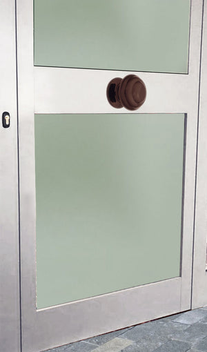 Pomolo fisso per porta SAGUATTI 878/80UB in alluminio marrone lucido