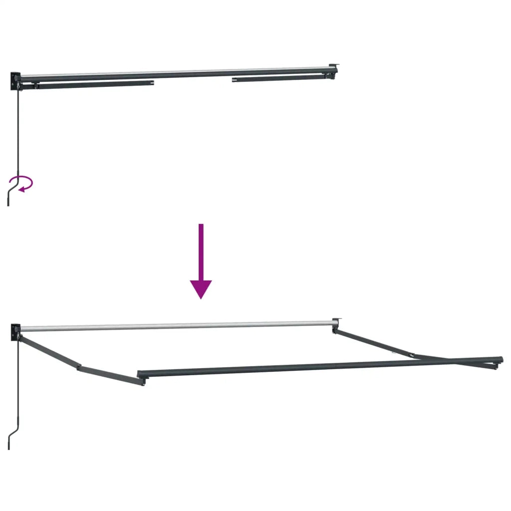Tenda retrattile Sabbia 3,5 x 2,5 m 100% Poliestere e Alluminio 3425959