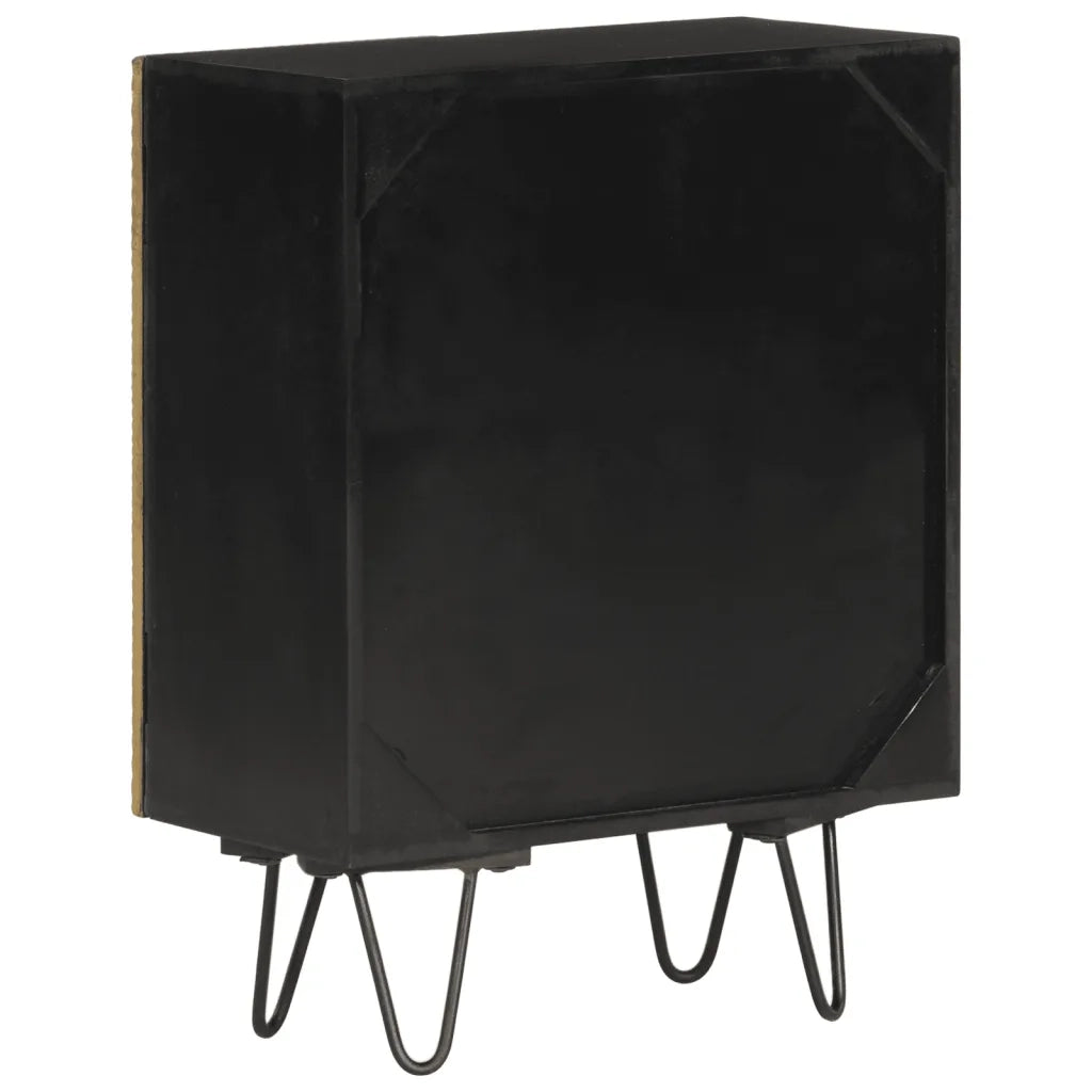 Credenza | Madia | Buffet da pranzo | Armadio da pranzo 55x30x75 cm in Legno Massello di Mango