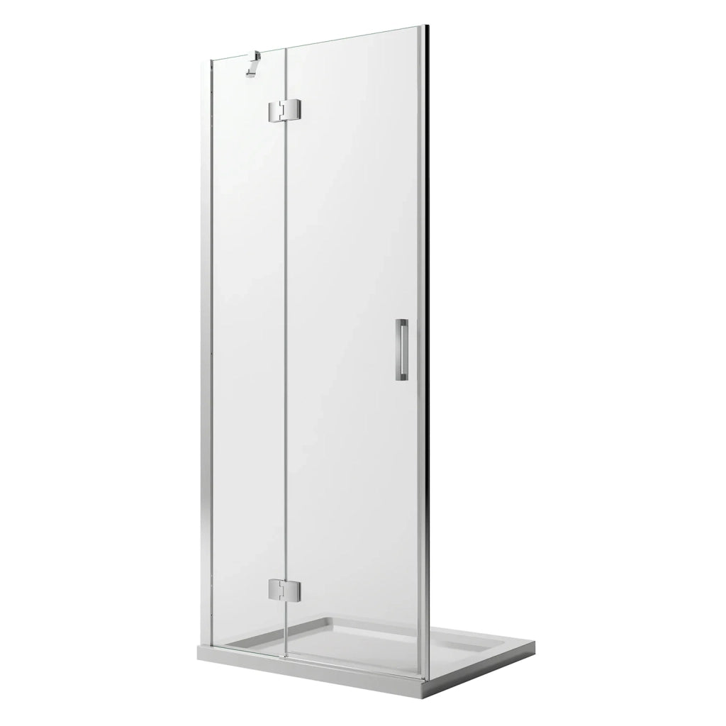 Porta Doccia 70CM H190 Vetro Trasparente con Easy-Clean mod. Flip Anta + Profilo