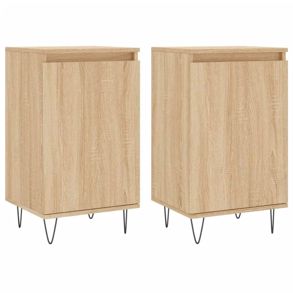 Buffet credenza cassettiera armadio mobile contenitore organizer per cucina soggiorno salotti set di 2 Sonoma 40 x 35 x 70 cm in legno ingegnerizzato marrone 02_0036803