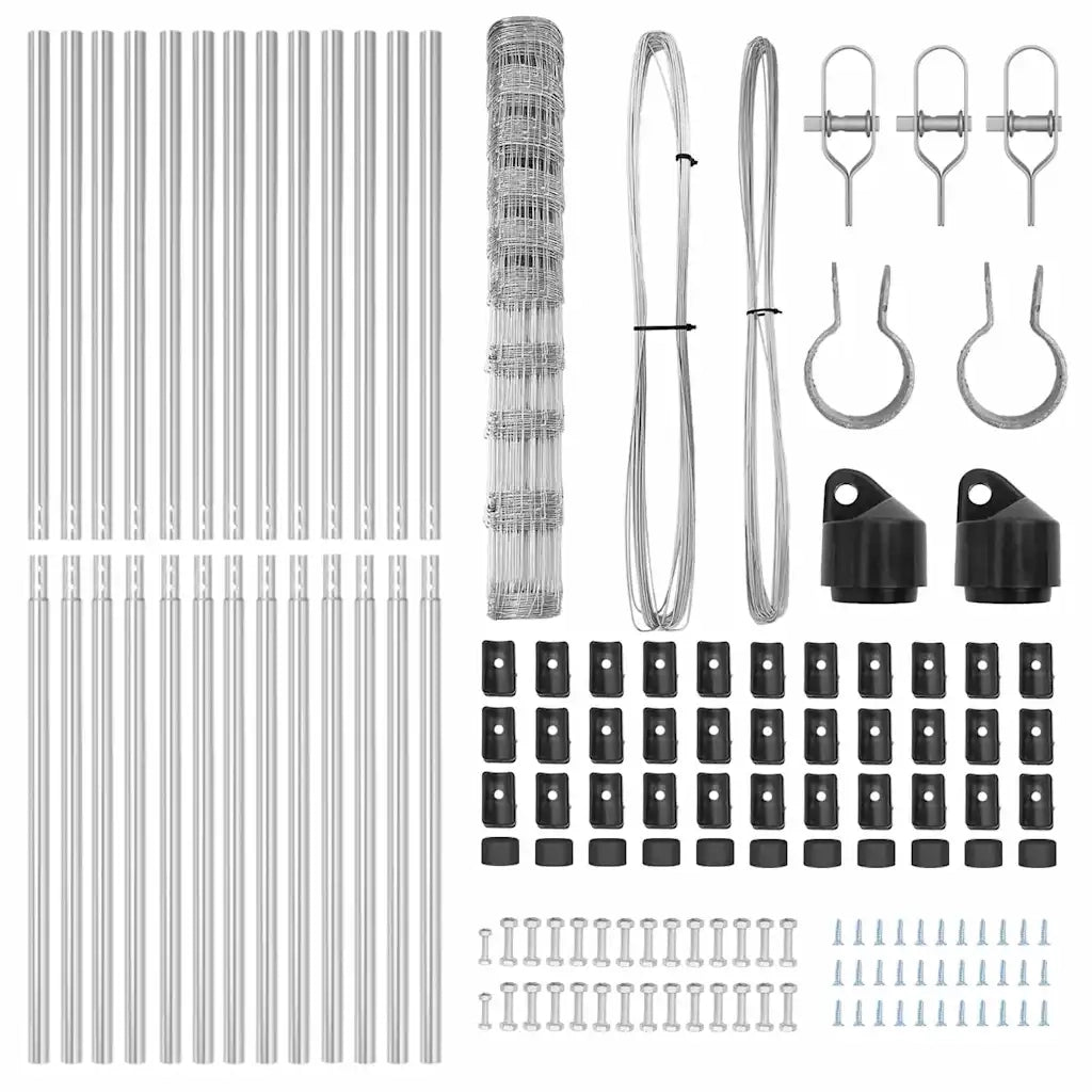 Palo della recinzione Zincato 25 x 1,2 m Acciaio 3351343
