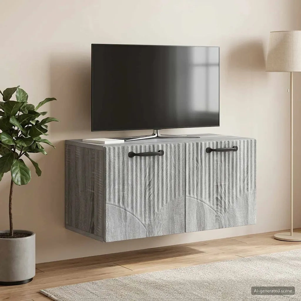 Mobile Porta TV da Muro Grigio Sonoma 59,5 x 31 x 30 cm 899051
