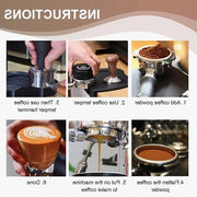 Filtro a caffè in acciaio inossidabile da 58mm - Contenitore a sifone senza fondo - Accessori per macchina.