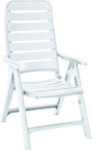 GRAND SOLEIL Green Boheme Greenpol Poltrona 5 Posizioni, 66,5 X 63 X 111,5 Cm Bianco